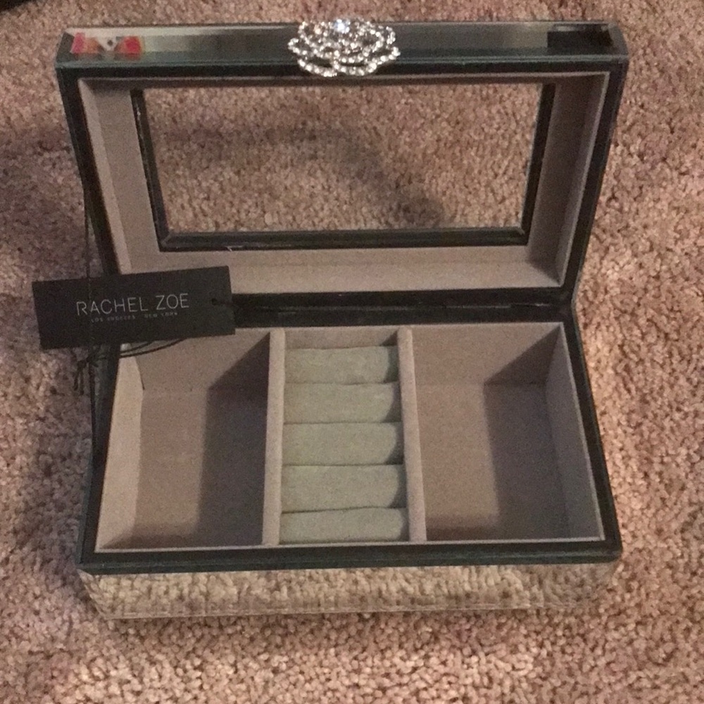 NWT - Rachel Zoe Mirrored Jewelry Box